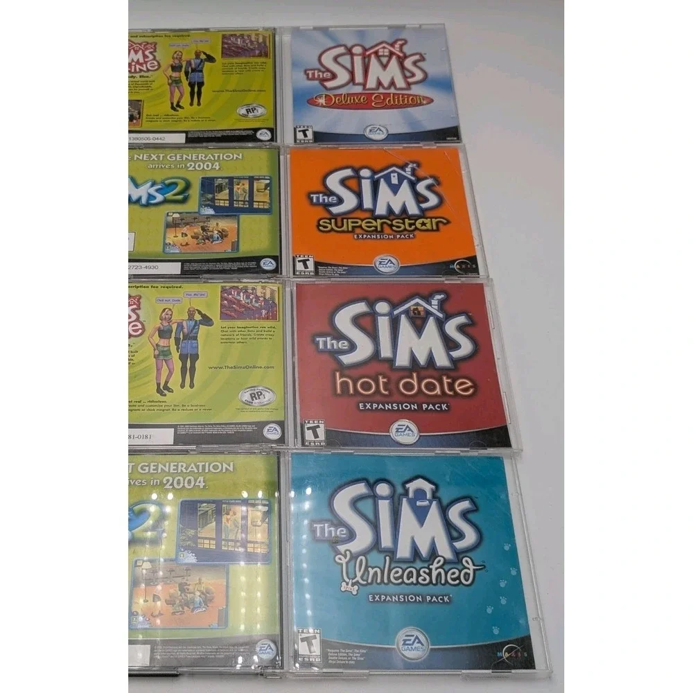 The Sims Lot Deluxe Edition + Expansions PC-ROM Game 2002 Complete W Keys